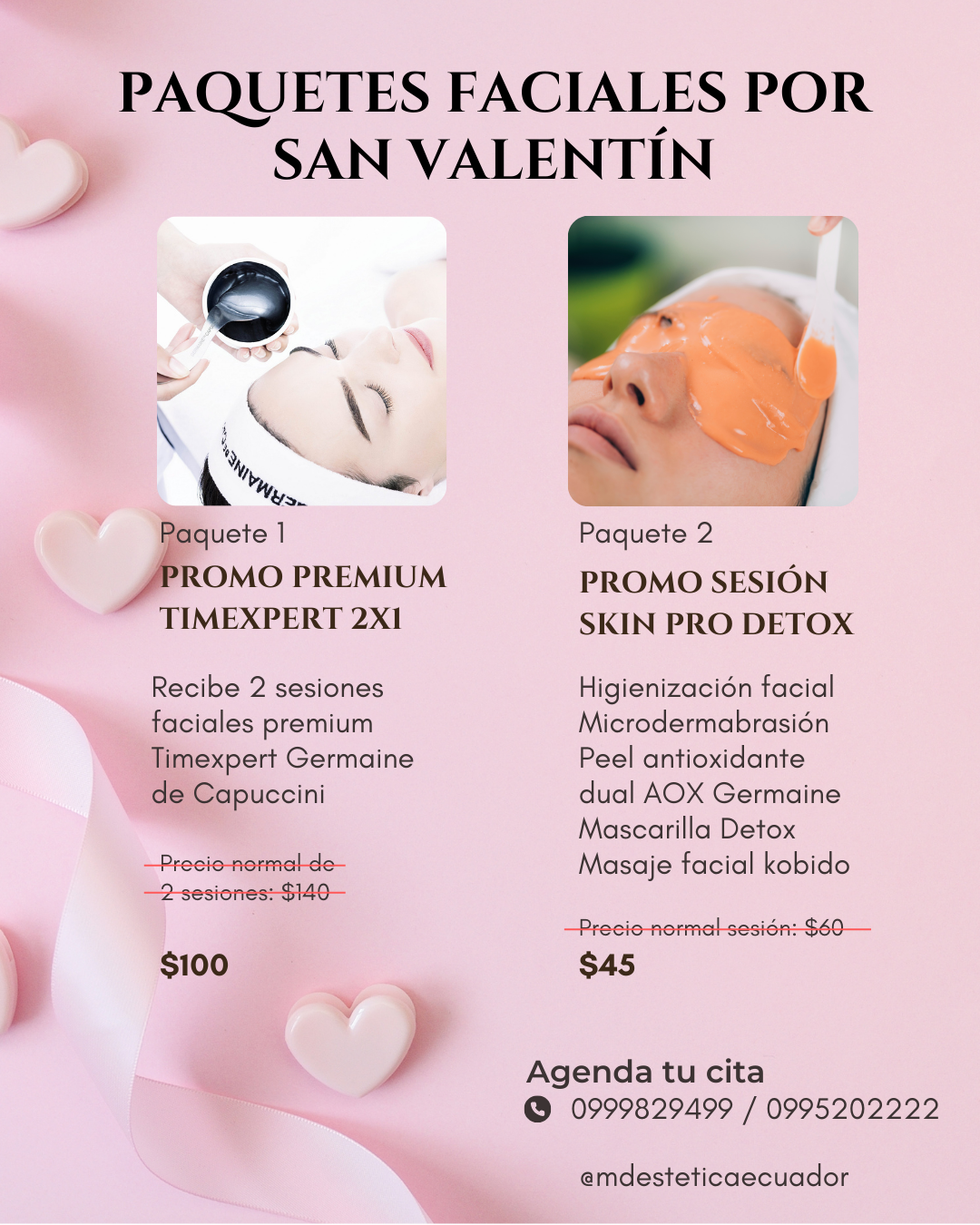 promocion san valentin quito faciales estetica skincare